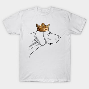 Pointer Dog King Queen Wearing Crown T-Shirt